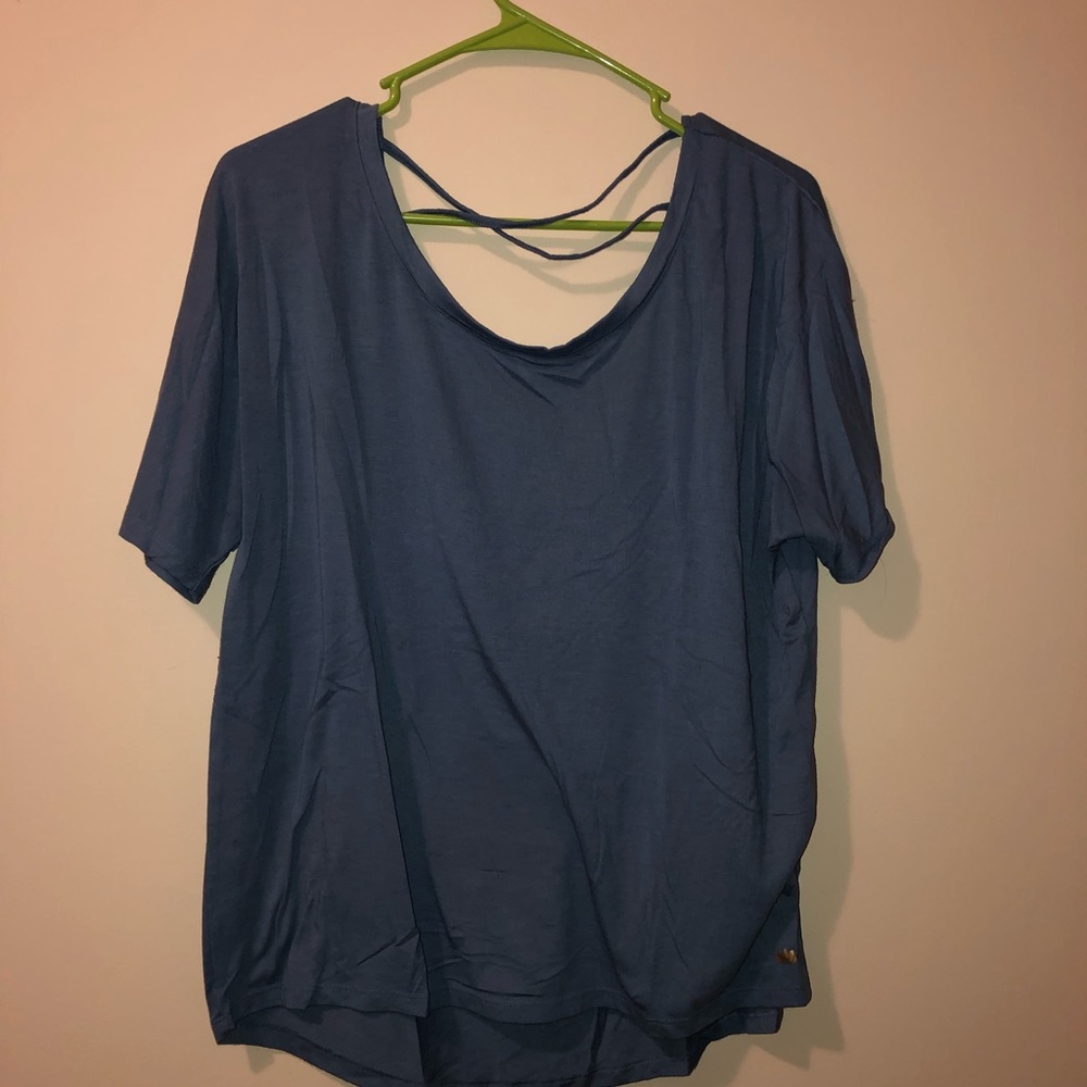 Slate blue athletic top